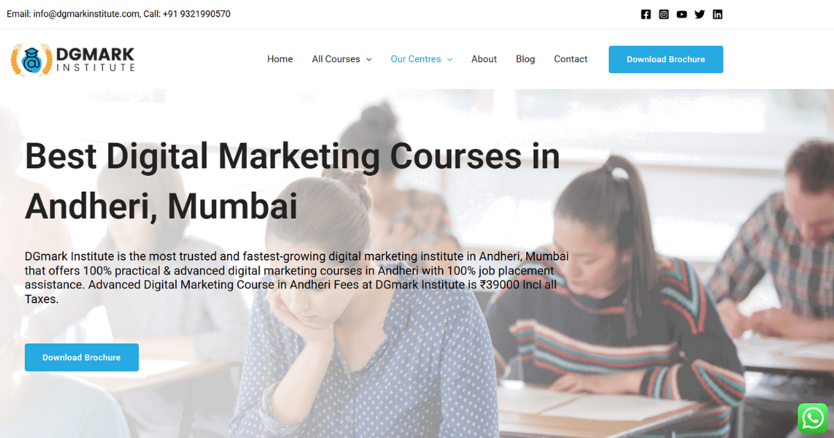 DGmark Institute Andheri – The Leading Institute for Digital Marketing Courses in Andheri, Mumbai
